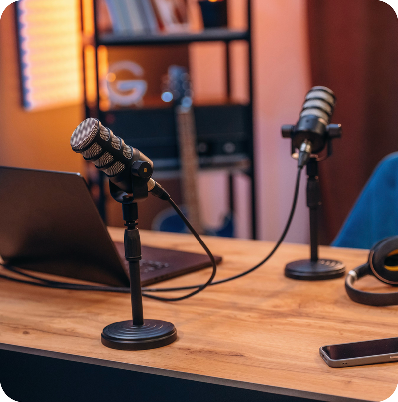 Estúdio de podcast